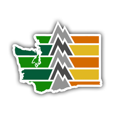 Washington State Geography Sticker - HackStickers