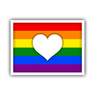 Colorado LGBT Heart Sticker - HackStickers