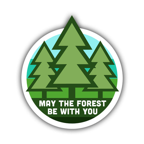 May the Forest Be With You Sticker - HackStickers
