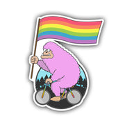 Sasquatch Pride on Bike Sticker - HackStickers