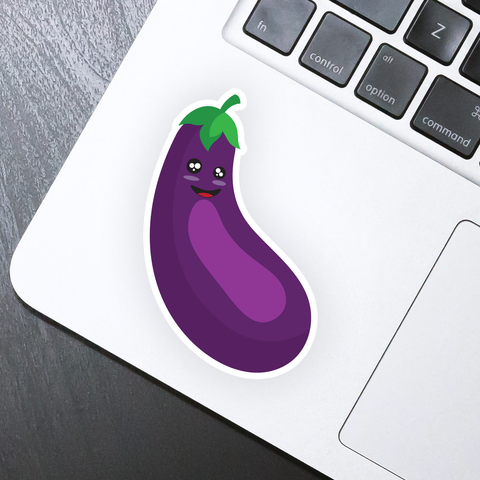 Eggplant Emoji Sticker - HackStickers
