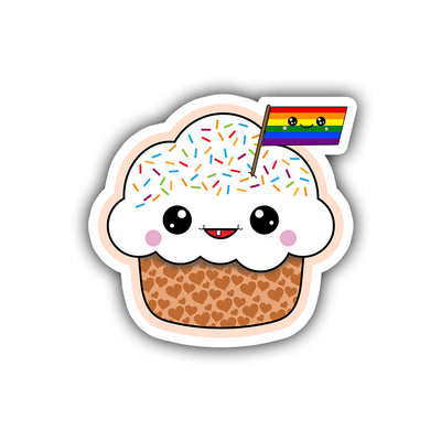 Cupcake Pride Sticker - HackStickers