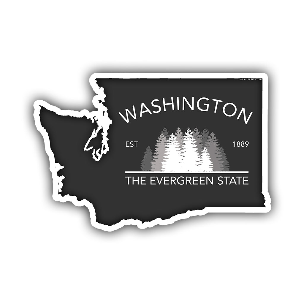 Washington Evergreen State Souvenir Shot Glass - 2.25" Tall State Themed Glass