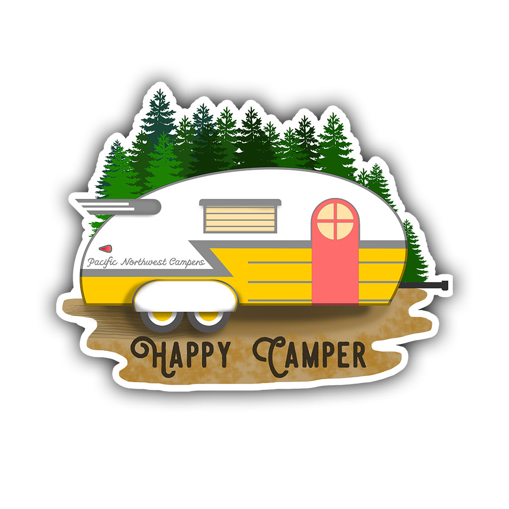 Happy Camper Sticker – HackStickers