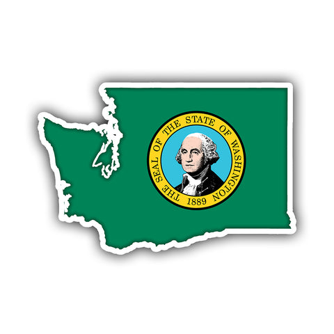 Washington State Flag Sticker - HackStickers
