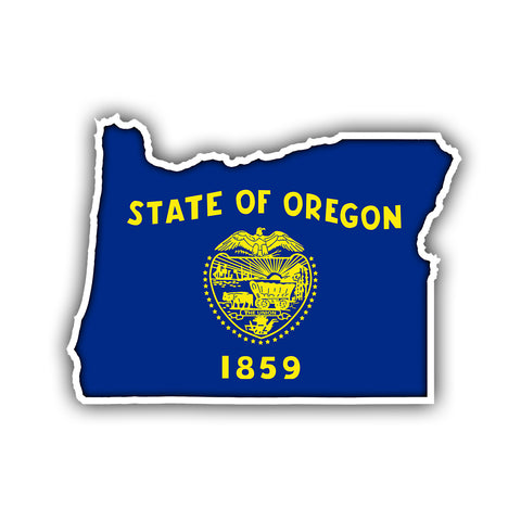 Oregon State Flag Sticker - HackStickers