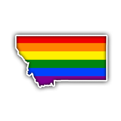 Montana LGBT Colors Sticker - HackStickers