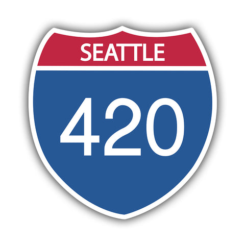 420 Freeway Sign Sticker - HackStickers