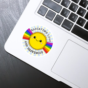 Sun Radiating Love Sticker - HackStickers