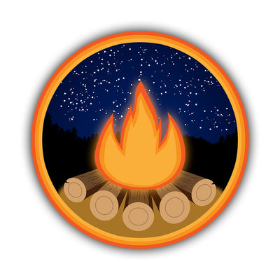 Campfire Sticker - HackStickers