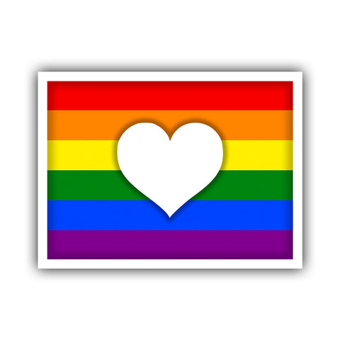 Colorado LGBT Heart Sticker - HackStickers