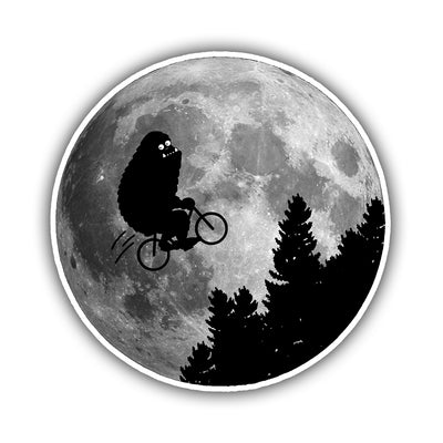 E.T. Flying Sasquatch Sticker - HackStickers