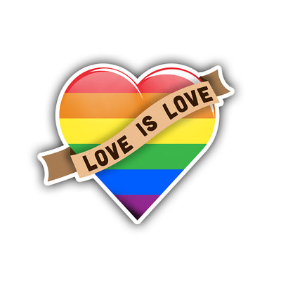 Love is Love Heart Sticker - HackStickers