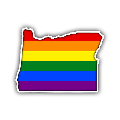 Oregon LGBT Colors Sticker - HackStickers