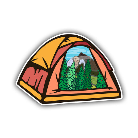 Camping Tent Sticker - HackStickers